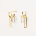 Dual Link Pavé Drop Earrings