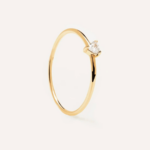 Heart Solitaire Thin Ring