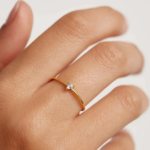 Heart Solitaire Thin Ring - Image 2