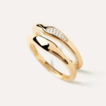 Double Wave Pavé Ring