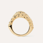 Textured Molten Gold Ring